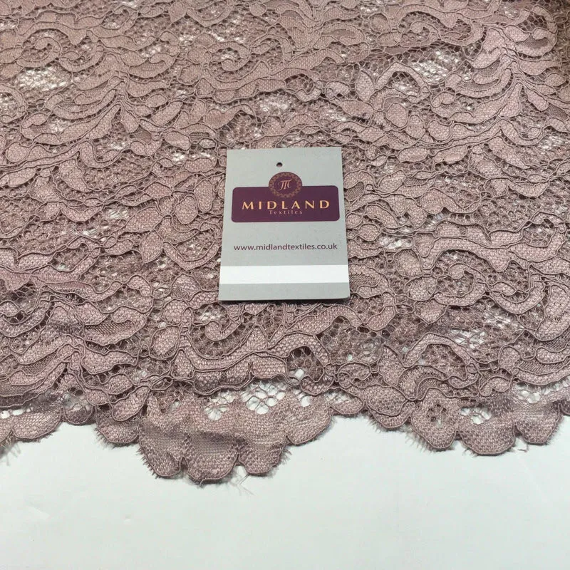 Elegant Soft Corded Raschel Lace - 58" Bridal & Lingerie Fabric M770