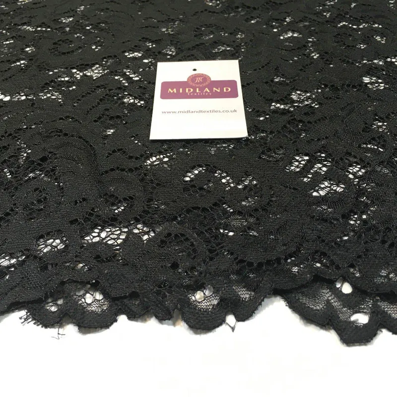 Elegant Soft Corded Raschel Lace - 58" Bridal & Lingerie Fabric M770