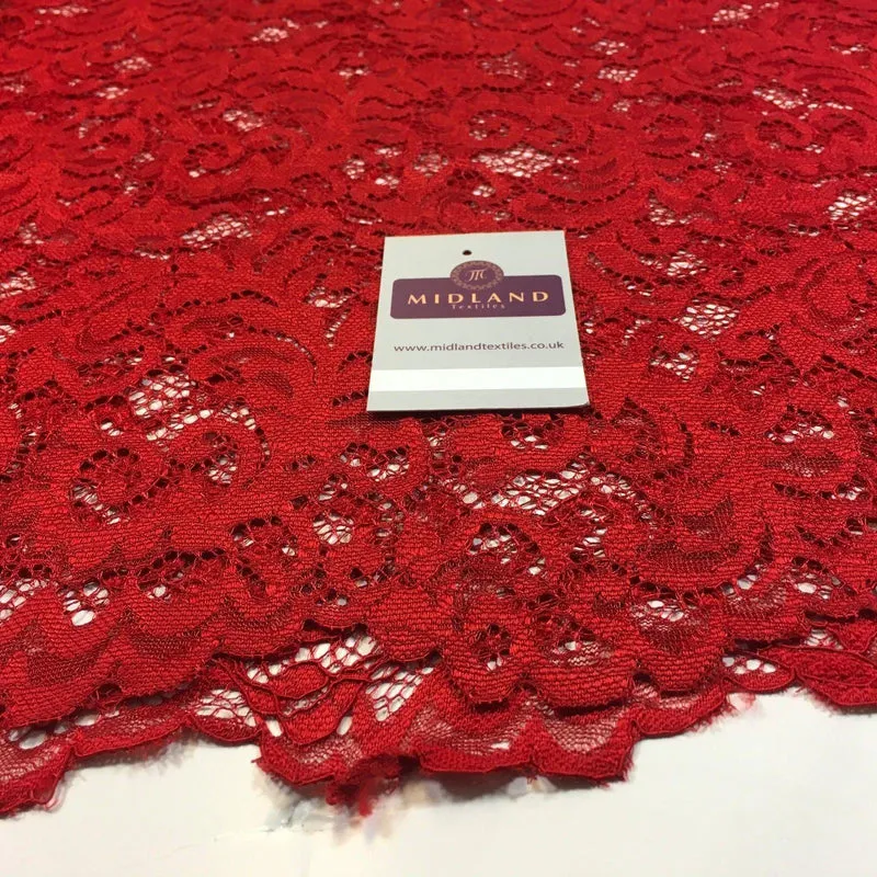 Elegant Soft Corded Raschel Lace - 58" Bridal & Lingerie Fabric M770