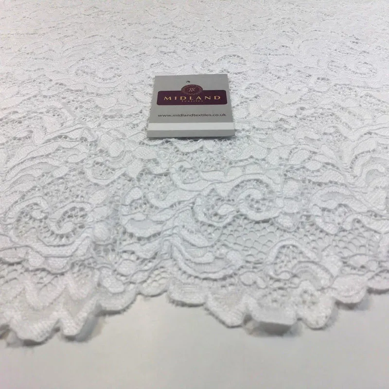 Elegant Soft Corded Raschel Lace - 58" Bridal & Lingerie Fabric M770