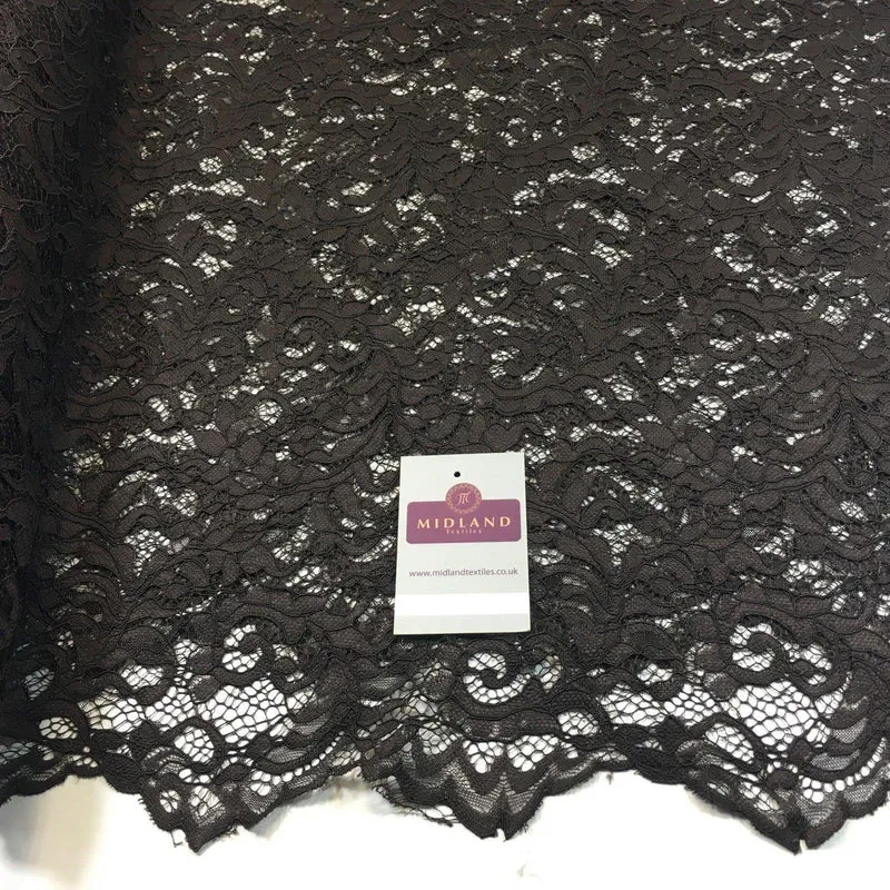 Elegant Soft Corded Raschel Lace - 58" Bridal & Lingerie Fabric M770