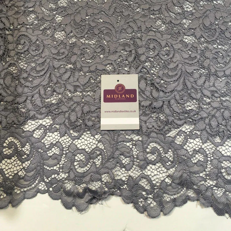 Elegant Soft Corded Raschel Lace - 58" Bridal & Lingerie Fabric M770