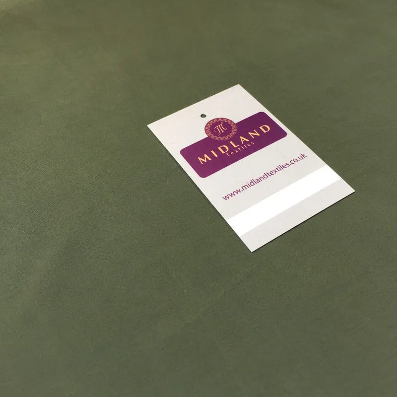 Lightweight Olive Green Elastane stretch Polyester 58" wide M720-38 Mtex