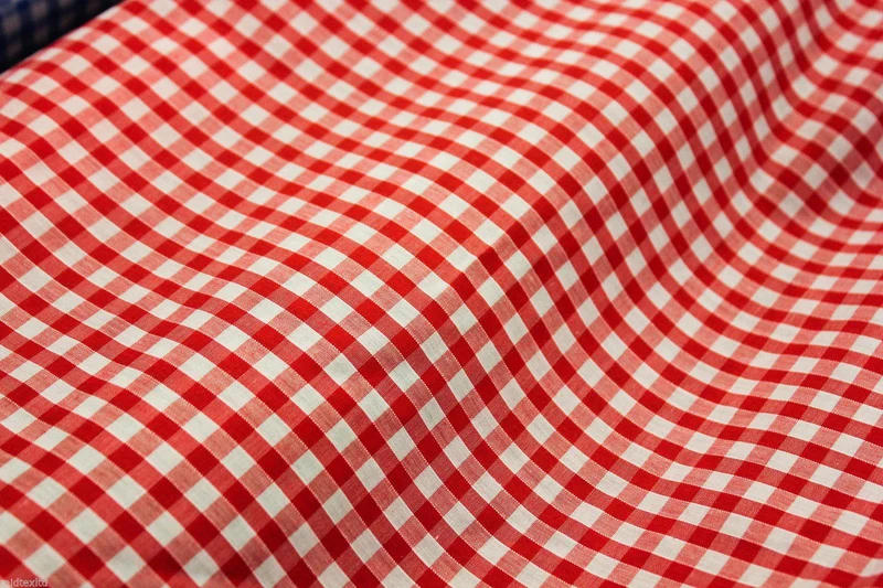 Timeless 1/4 Inch Gingham Fabric Material for Clothing, Aprons, Tablecloths, School Decorations - 44" Wide - M30