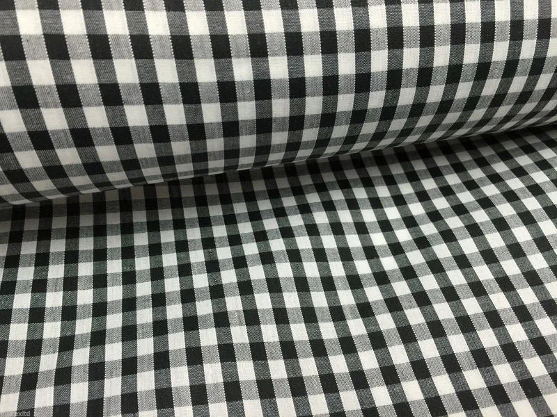 Timeless 1/4 Inch Gingham Fabric Material for Clothing, Aprons, Tablecloths, School Decorations - 44" Wide - M30
