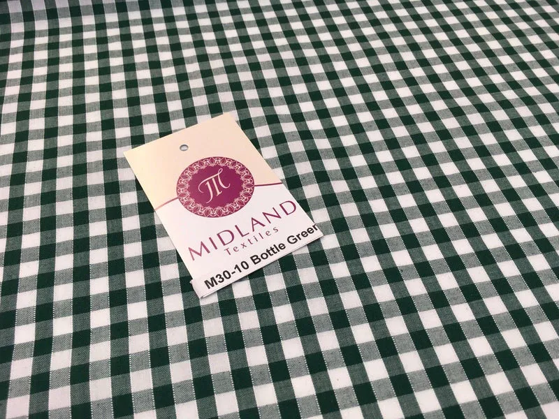 Timeless 1/4 Inch Gingham Fabric Material for Clothing, Aprons, Tablecloths, School Decorations - 44" Wide - M30