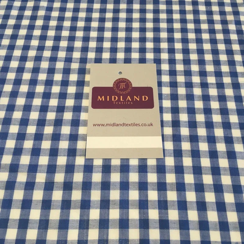 Timeless 1/4 Inch Gingham Fabric Material for Clothing, Aprons, Tablecloths, School Decorations - 44" Wide - M30