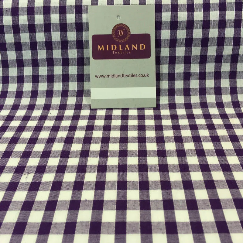 Timeless 1/4 Inch Gingham Fabric Material for Clothing, Aprons, Tablecloths, School Decorations - 44" Wide - M30