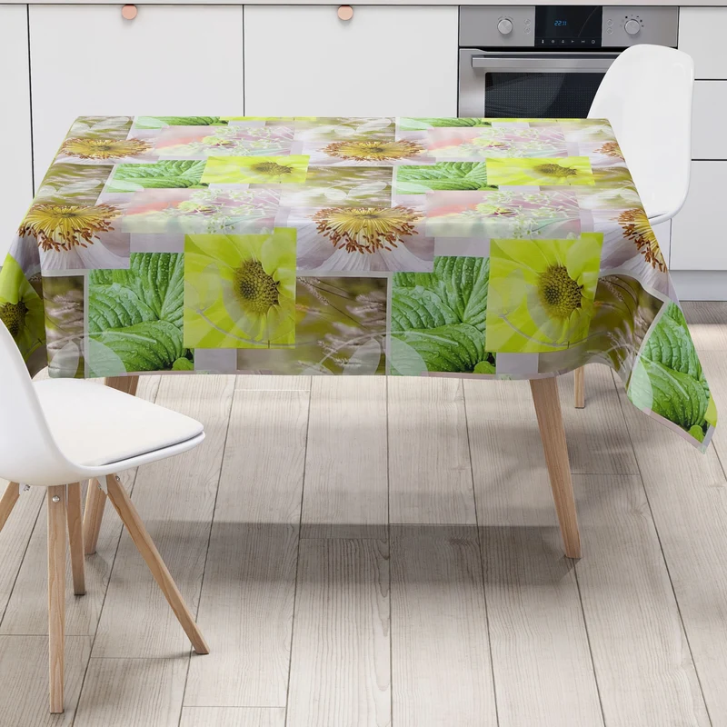 Wachstuch Tischdecke BB40 Pusteblume Blüten Patchwork eckig rund oval