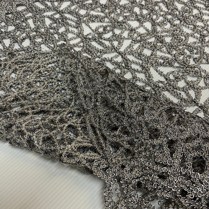 Metallic Wedding Net Mesh Lace Dress Fabric 50" Wide M665