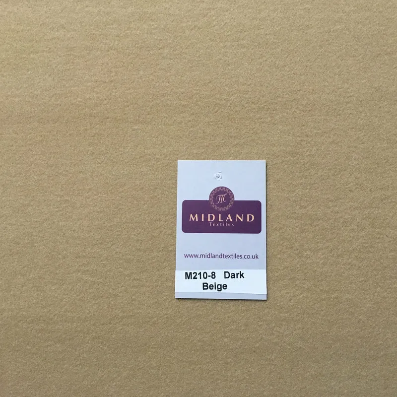 Melton coating Washable wool fabric ideal for Coats and scarfs 58" M210 Mtex