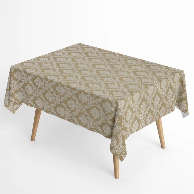 Jacquard Tischdecke aus beschichteter Baumwolle mit Fleckenschutz ELYSE CLASSIC-00 Weihnachten X-Mas Ornamente eckig rund oval