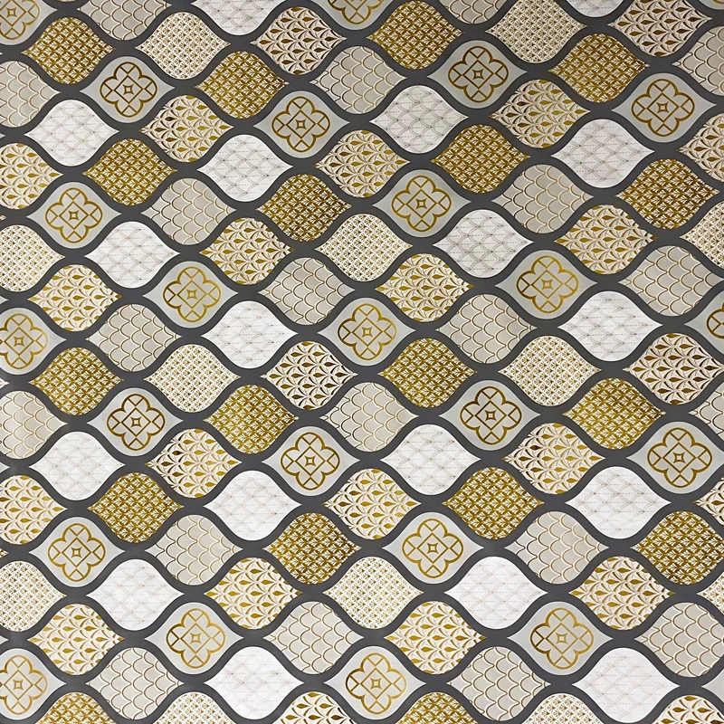 Wachstuch Tischdecke geprägt Weihnachten B6014-04 Zapfen gold grau eckig rund oval