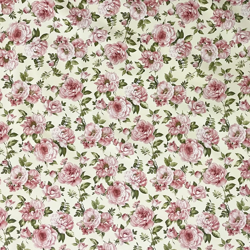 Wachstuch Tischdecke K124A Rosen Blüten auf beige eckig rund oval