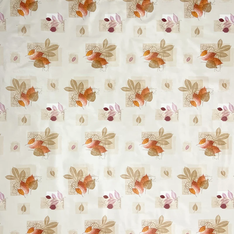 Wachstuch Tischdecke 31304 Herbst Laub Blätter beige eckig rund oval Meterware