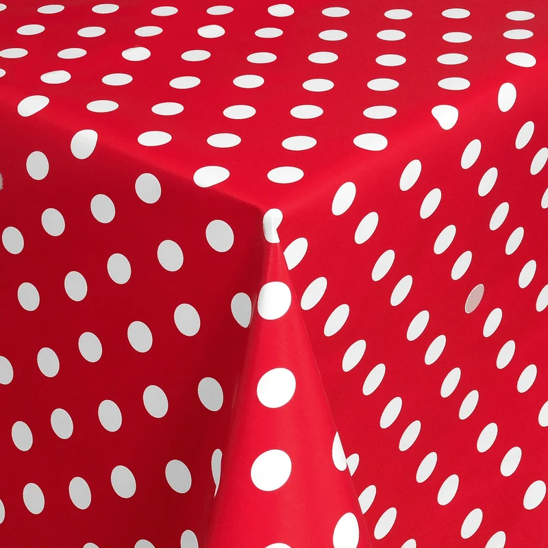 Wachstuchrolle Meterware Rollenware 01150-01 rot Punkte Polka Dots