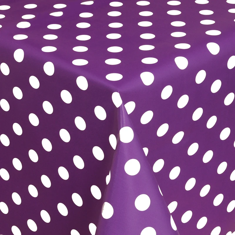 Wachstuchrolle Meterware Rollenware 01150-02 lila Punkte Polka Dots