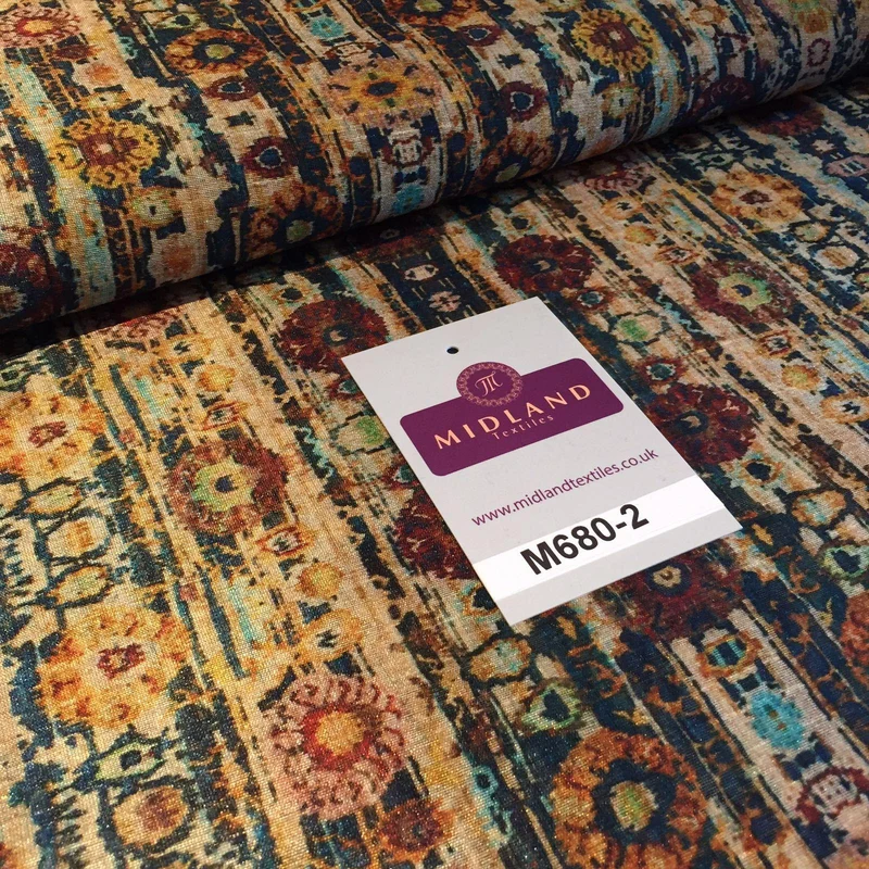 Woven Tussar 100% Silk Printed dress and cushion Fabric 44" M680 Mtex