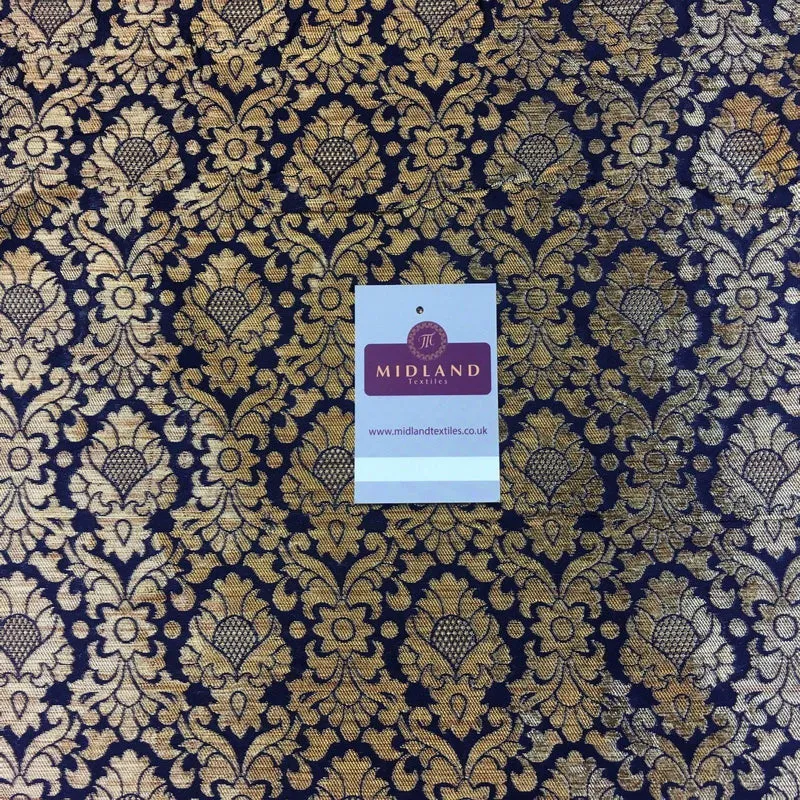 Ornate Ornamental Gold Metallic Bridal Banarsi Brocade 44" Wide M777 Mtex