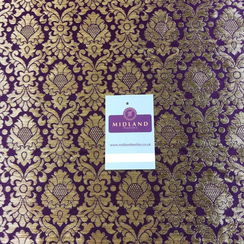 Ornate Ornamental Gold Metallic Bridal Banarsi Brocade 44" Wide M777 Mtex