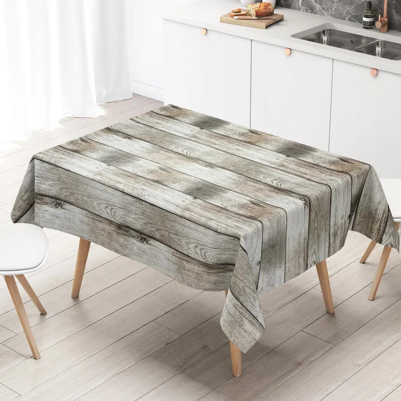 Wachstuch Tischdecke P1000-1 Holz Alm Holzpaneellen eckig rund oval