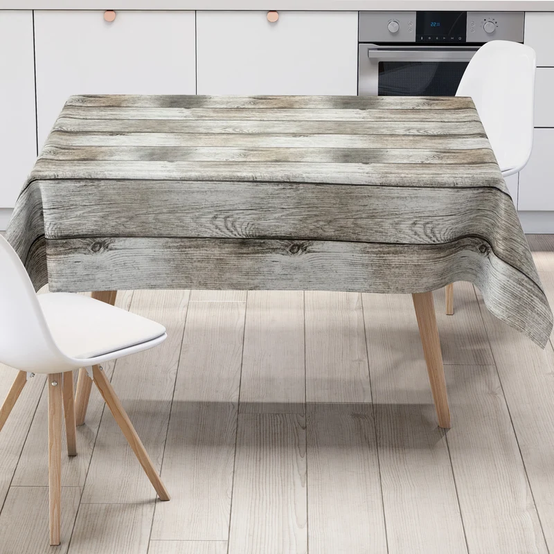 Wachstuch Tischdecke P1000-1 Holz Alm Holzpaneellen eckig rund oval