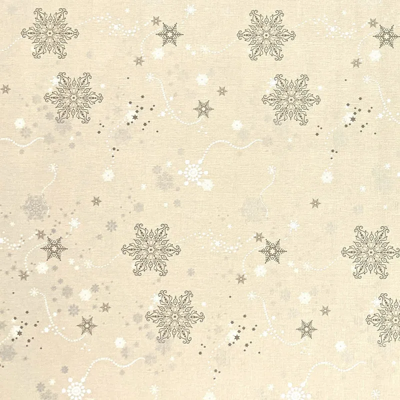 Wachstuch Tischdecke geprägt Weihnachten Skandinavien beige KE00820 eckig rund oval