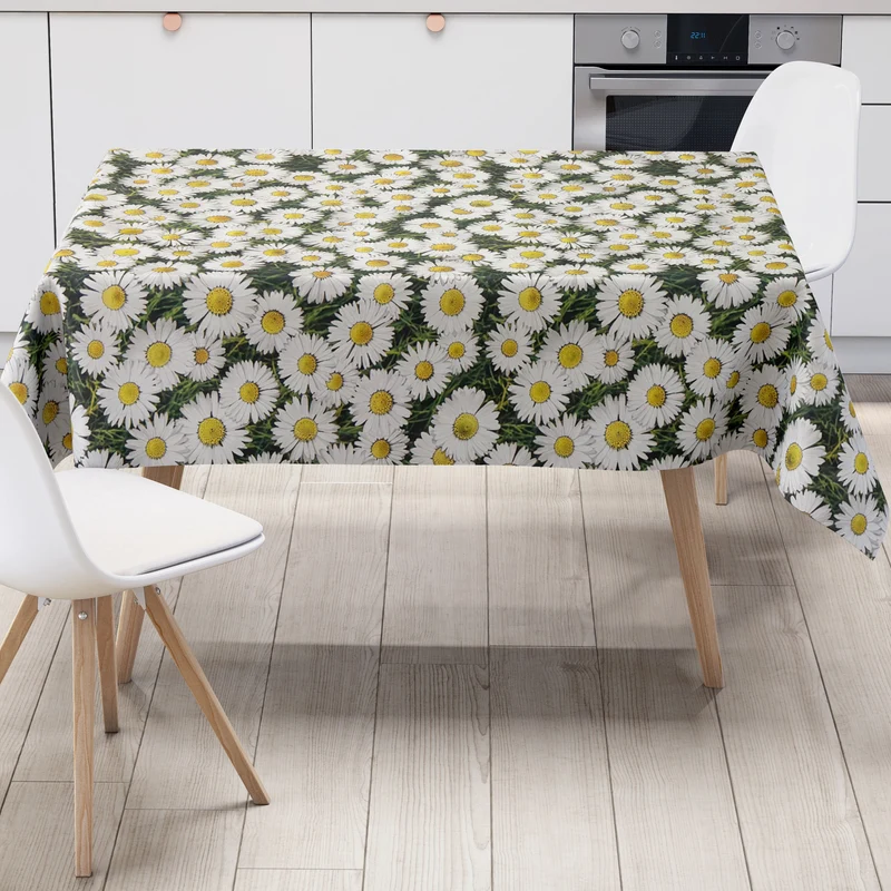 Wachstuch Tischdecke C147020 Margeriten Blumenwiese eckig rund oval