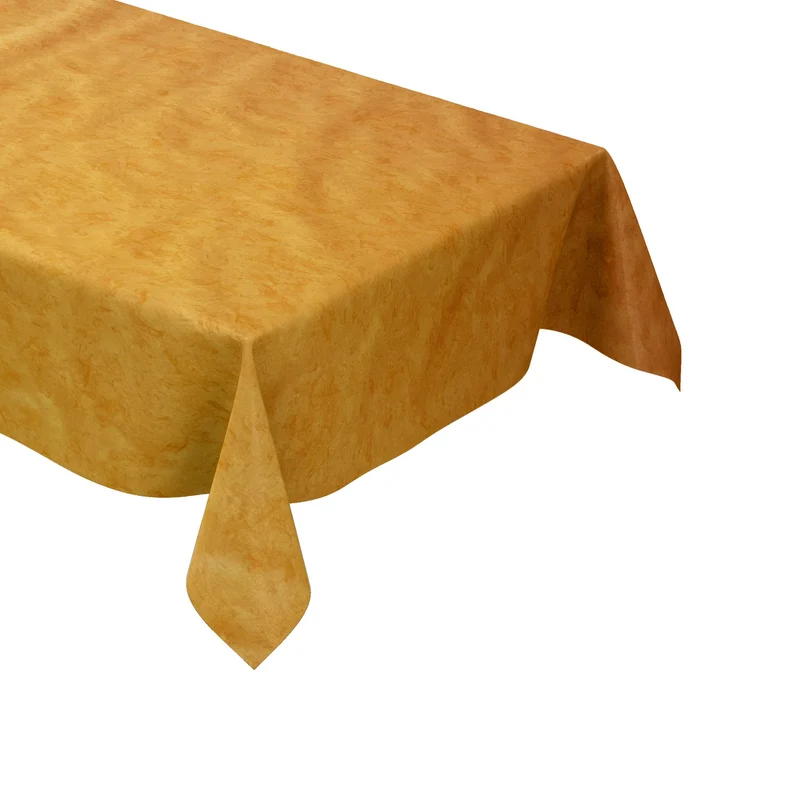 Wachstuch Tischdecke C142604 marmoriert gelb orange eckig rund oval