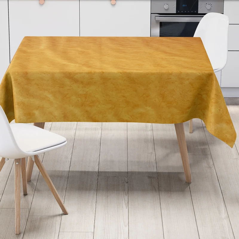 Wachstuch Tischdecke C142604 marmoriert gelb orange eckig rund oval