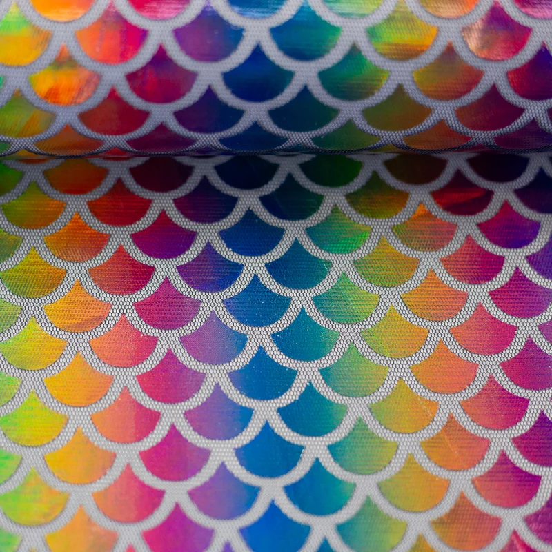 Tüll - Rainbow Schuppen - 10 cm