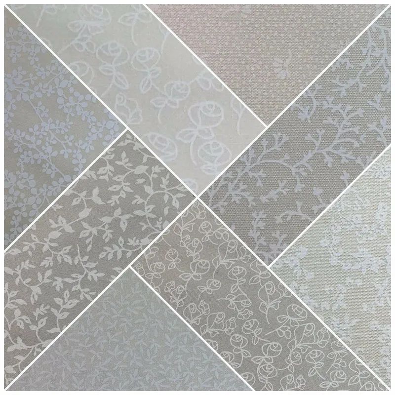 Cream Floral 100% Cotton poplin printed craft fabric 45" M734 Mtex