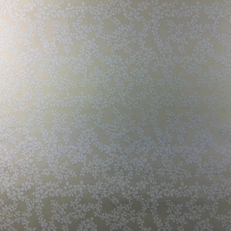 Cream Floral 100% Cotton poplin printed craft fabric 45" M734 Mtex