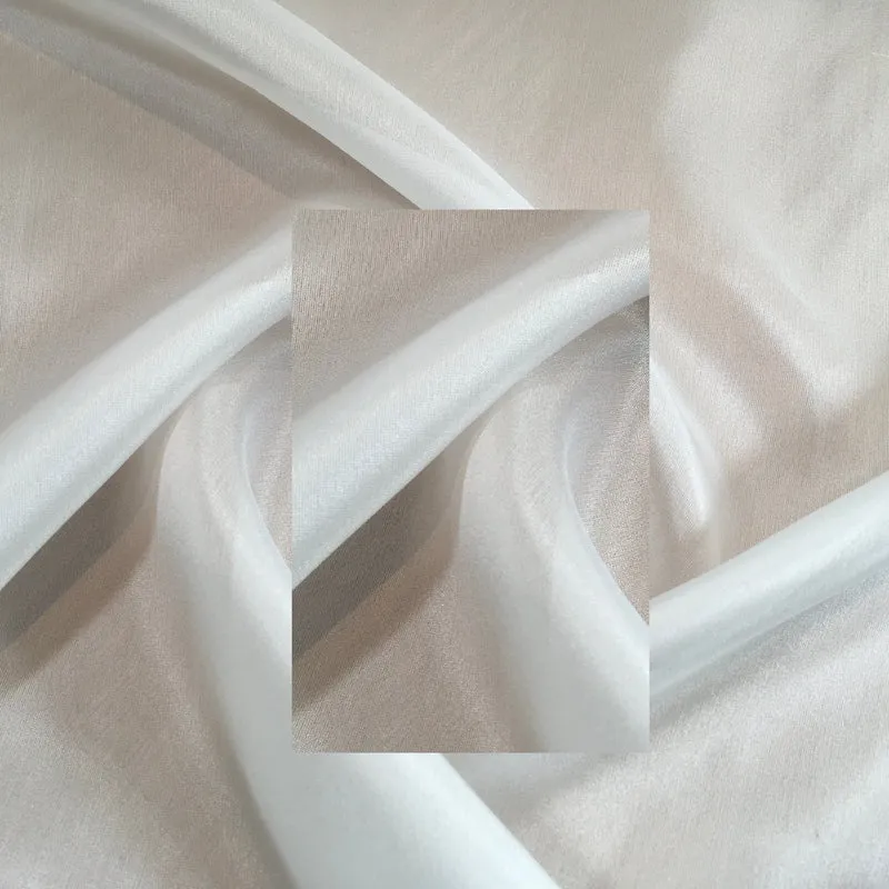 White 100% Pure Silk Habotai Lightweight used for lining, Silk Paintings 36" M804