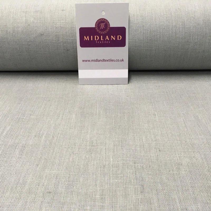 100% Plain Indian Linen Dress Fabric 52" Wide MK899 Mtex
