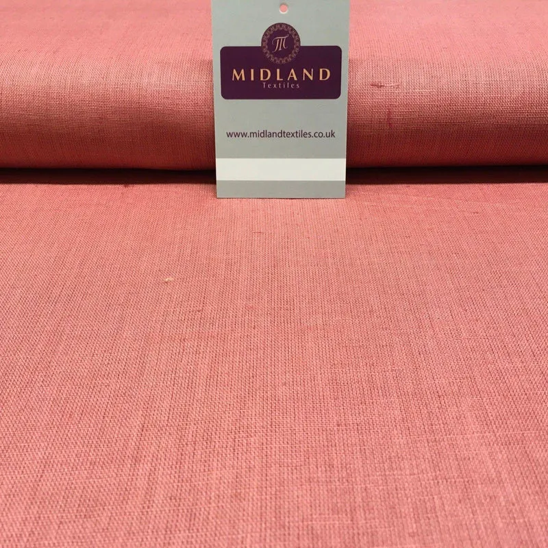 100% Plain Indian Linen Dress Fabric 52" Wide MK899 Mtex