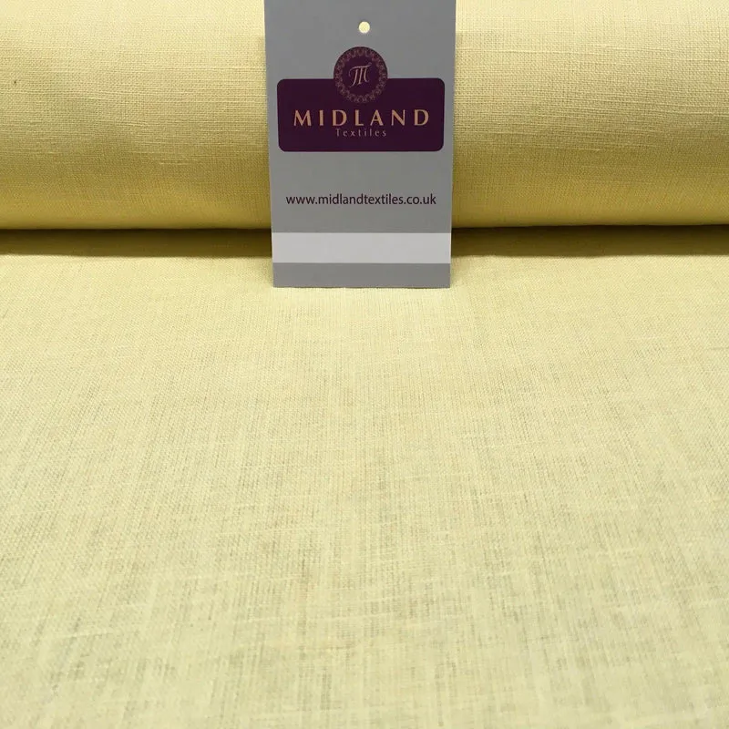 100% Plain Indian Linen Dress Fabric 52" Wide MK899 Mtex
