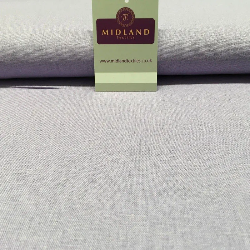 100% Plain Indian Linen Dress Fabric 52" Wide MK899 Mtex