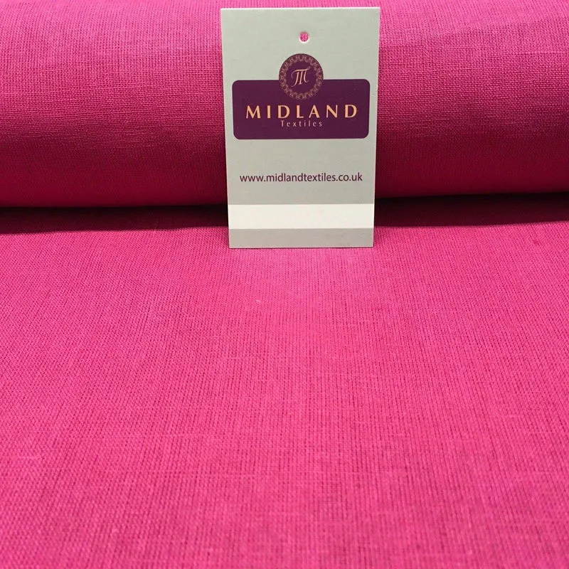 100% Plain Indian Linen Dress Fabric 52" Wide MK899 Mtex