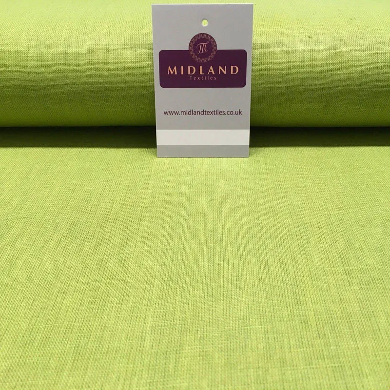 100% Plain Indian Linen Dress Fabric 52" Wide MK899 Mtex