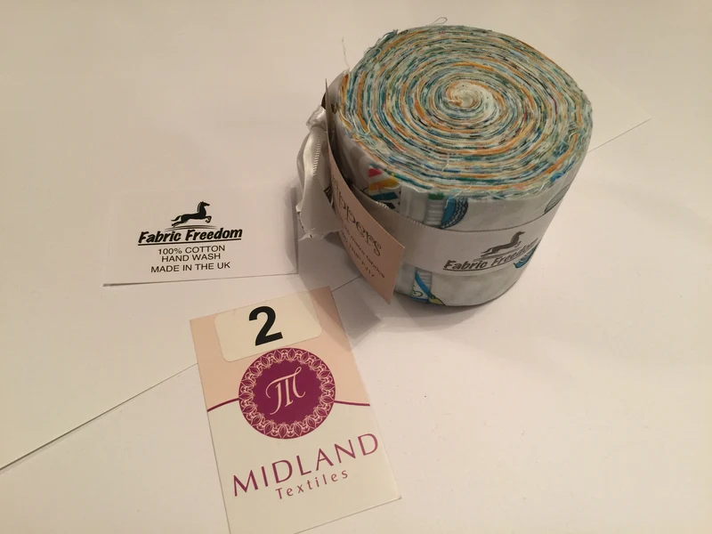 Mini Jelly Rolls 20 strippers 100% cotton 2.5" Width by 42" length M551 Mtex