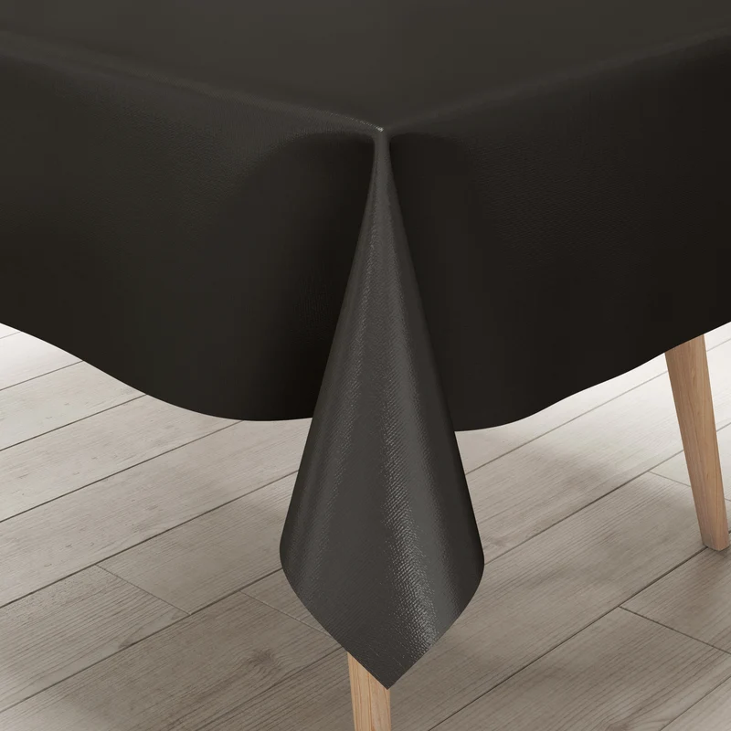 Wachstuchrolle Meterware Rollenware uni 24 schwarz einfarbig unifarben