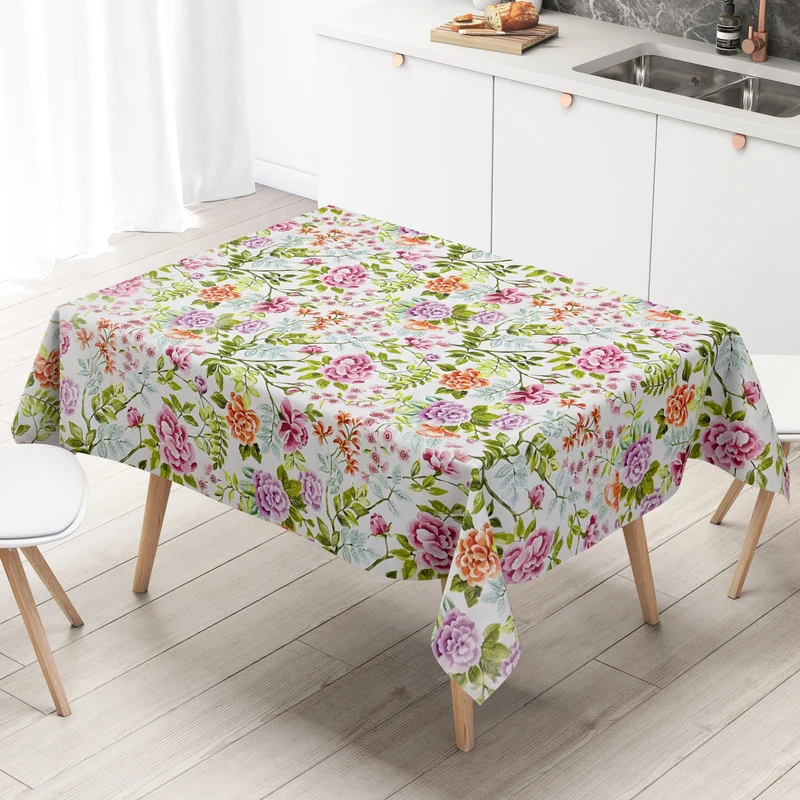 Wachstuch Tischdecke B4048-01 Sommer Blumenwiese eckig rund oval Meterware
