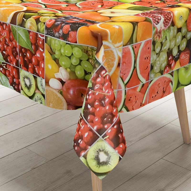 Wachstuch Tischdecke K161A Früchte Obst Gemüse Avocado Küche eckig rund oval