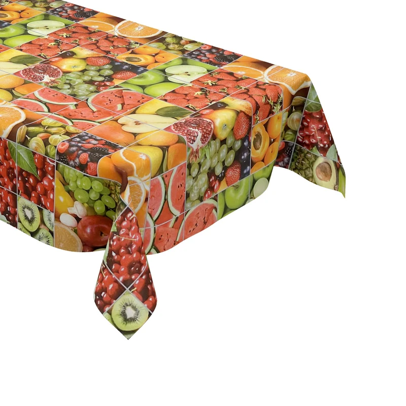 Wachstuch Tischdecke K161A Früchte Obst Gemüse Avocado Küche eckig rund oval