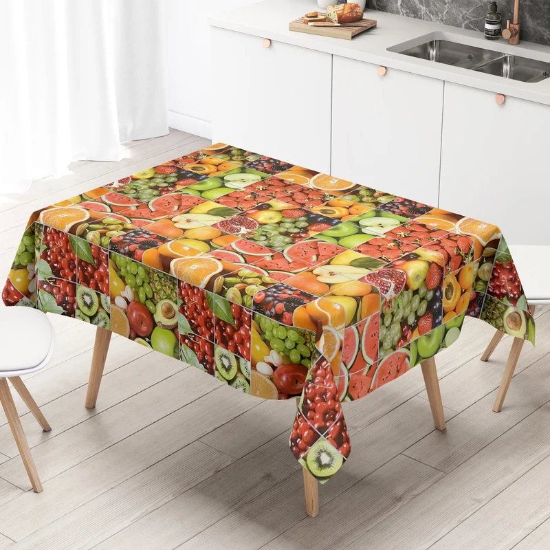 Wachstuch Tischdecke K161A Früchte Obst Gemüse Avocado Küche eckig rund oval