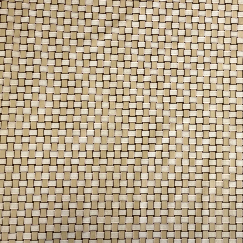 Wachstuch Tischdecke geprägt P1088-5 beige hellbraun Rattan-Optik geflochten eckig rund oval
