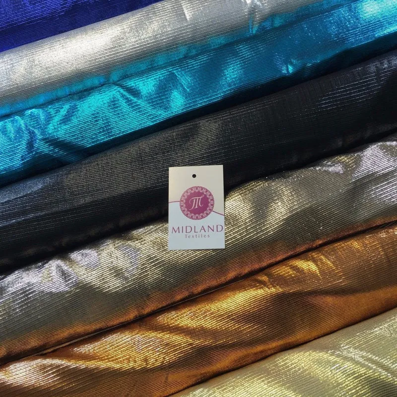 Metallic Textured Foil Lame Dress Craft Fabric 58" wide M102 Mtex