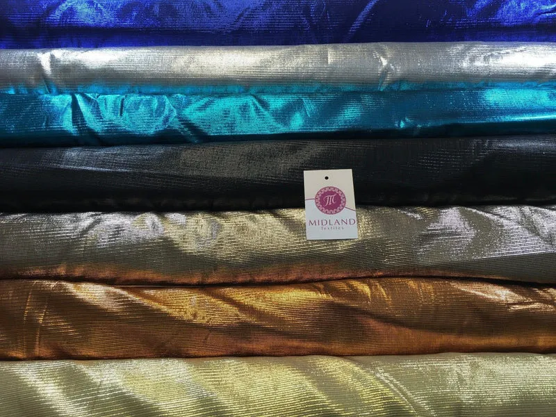 Metallic Textured Foil Lame Dress Craft Fabric 58" wide M102 Mtex