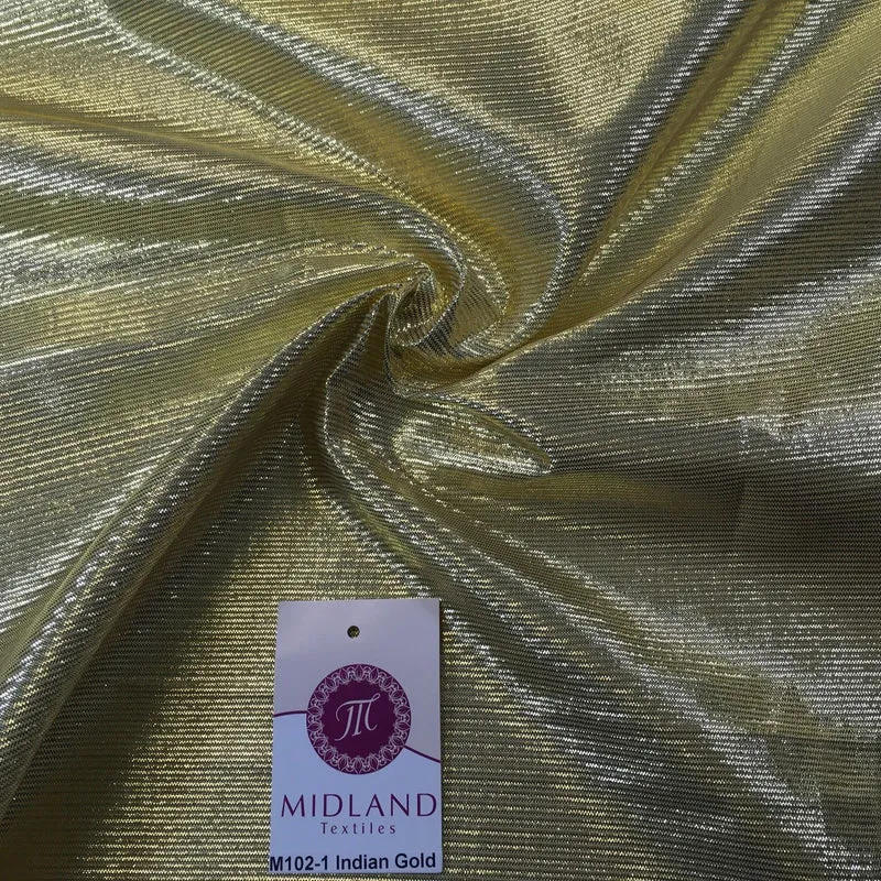 Metallic Textured Foil Lame Dress Craft Fabric 58" wide M102 Mtex